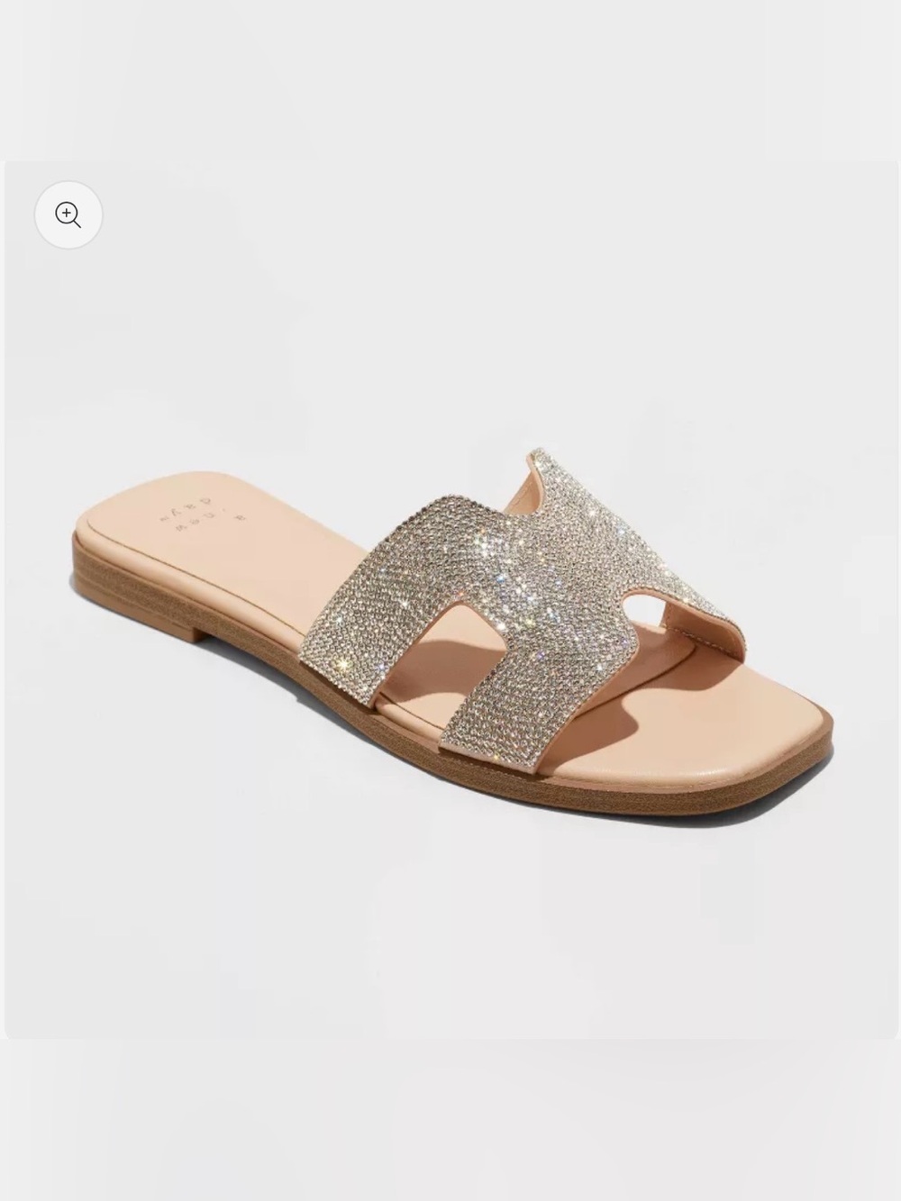 A New Day Nina Rhinestone Sandals Size: 8 1/2
